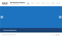 Tablet Screenshot of benmachine.com